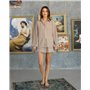 Домашній костюм "Florence" тканина льон Бежевий 5243 QC фото - Luxbikini