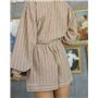 Домашній костюм "Florence" тканина льон Бежевий 5243 QC фото - Luxbikini