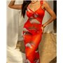 Сукня "Alessia" тканина сітка Червоний 5216 QC фото - Luxbikini