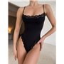Чорний безшовний боді з мереживом 158011111 Ghazel фото - Luxbikini