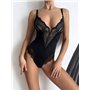 Чорний мереживний боді з утяжкою 153141111 Ghazel фото - Luxbikini