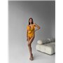 Суцільний купальник з воланом у рубчик 1278/79-S Domino фото - Luxbikini