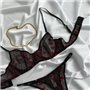 Чорна спокуслива білизна в червоне сердечко 117521111 Ghazel фото - Luxbikini