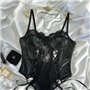 Чорний еротичний боді з гартерами 114021111 Ghazel фото - Luxbikini