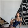 Синій мереживний боді з корсетною шнурівкою та панчохами 111601111 Ghazel фото - Luxbikini