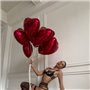 Чорна еротична білизна з відкритим доступом та ланцюжками 121221111 Ghazel фото - Luxbikini