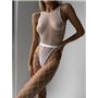 Жіночий боді бодістокінг сітка білий 102111111 Ghazel фото - Luxbikini