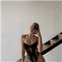 Спокусливий чорний боді з мереживом 112231111 Ghazel фото - Luxbikini