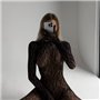 Сміливий чорний бодистокінг з лео принтом 141521111 Ghazel фото - Luxbikini