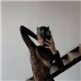 Сітчастий чорний бодістокінг з леопардовим принтом 114171111 Ghazel фото - Luxbikini