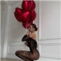 Чорний мереживний еротичний бодістокінг в сітку 121371111 Ghazel фото - Luxbikini