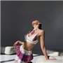 Еротичний костюм у рожеву клітинку 132731111 Ghazel фото - Luxbikini