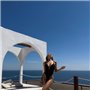 Елегантний чорний купальник монокіні з глибоким декольте 934911111 Ghazel фото - Luxbikini