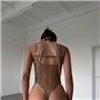 Жіноча портупея-цепочка срібна 106631111 Ghazel фото - Luxbikini