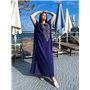 Легка максі сукня-кафтан синя PLUS SIZE для відпочинку 937611111 Ghazel фото - Luxbikini