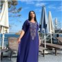 Легка максі сукня-кафтан синя PLUS SIZE для відпочинку 937611111 Ghazel фото - Luxbikini