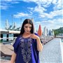 Легка максі сукня-кафтан синя PLUS SIZE для відпочинку 937611111 Ghazel фото - Luxbikini