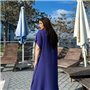 Легка максі сукня-кафтан синя PLUS SIZE для відпочинку 937611111 Ghazel фото - Luxbikini