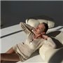 Бежева пляжна туніка з тонкої в"язки 130091111 Ghazel фото - Luxbikini