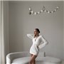 Біла в"язана туніка довжини міні 130311111 Ghazel фото - Luxbikini
