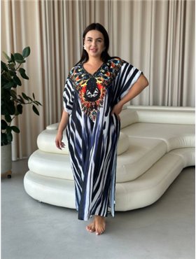 Розкішна легка максі сукня-туніка PLUS SIZE для відпочинку 101051111 Ghazel фото - Luxbikini