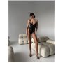 Шкіряне еротичне боді з акцентами 218/57-S Domino фото - Luxbikini
