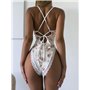 Мереживне боді з квітковим принтом 051/155-S Domino фото - Luxbikini