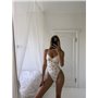 Мереживне боді з квітковим принтом 051/155-S Domino фото - Luxbikini
