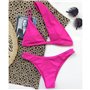 Купальник жіночий на одне плече, рожевий  2436-S Domino фото - Luxbikini