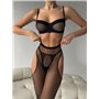 Панчохи з камінцями чорні М30 Domino фото - Luxbikini