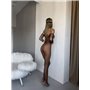 Сексуальний бодістокінг з сітки М19 Domino фото - Luxbikini