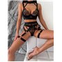 Комплект білизни з поясом, чокером та гартерами 561/42-S Domino фото - Luxbikini