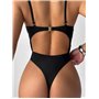 Суцільний купальник з пірсінгом 2971/99-S Domino фото - Luxbikini