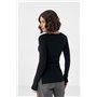 Трикотажна кофтинка на ґудзиках - сірий цвет, ONE SIZE (є розміри) 204101  фото - Luxbikini