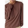 Однотонний базовий лонг oversize - коричневий цвет, ONE SIZE (є розміри) 71877  фото - Luxbikini