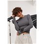 Однотонний лонг з трояндами на рукавах - коричневий цвет, ONE SIZE (є розміри) 136900  фото - Luxbikini