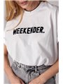 Трикотажная футболка с надписью Weekender - розовый цвет, L (есть размеры)