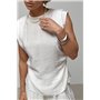 Однотонний легкий костюм із блузи та прямих штанів - білий цвет, ONE SIZE (є розміри) 66062  фото - Luxbikini