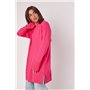 Жіноча в'язана туніка oversize із розрізами з боків - фуксія цвет, ONE SIZE (є розміри) 0270  фото - Luxbikini