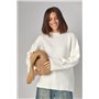 Жіноча в'язана кофта oversize - молочний цвет, ONE SIZE (є розміри) 4470  фото - Luxbikini