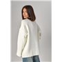 Жіноча в'язана кофта oversize - молочний цвет, ONE SIZE (є розміри) 4470  фото - Luxbikini