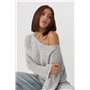 Кофта-павутинка із букле - сірий цвет, ONE SIZE (є розміри) 6337  фото - Luxbikini