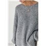 Подовжений джемпер легкої в'язки - сірий цвет, ONE SIZE (є розміри) 268  фото - Luxbikini