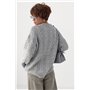 В'язана жіноча кофта в косички - сірий цвет, ONE SIZE (є розміри) 45190  фото - Luxbikini