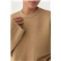 В'язана однотонна кофта з широкими рукавами - світло-коричневий цвет, ONE SIZE (є розміри) 21570  фото - Luxbikini