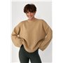 В'язана однотонна кофта з широкими рукавами - світло-коричневий цвет, ONE SIZE (є розміри) 21570  фото - Luxbikini