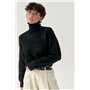 В'язаний теплий базовий гольф - чорний цвет, ONE SIZE (є розміри) 50190  фото - Luxbikini