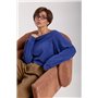 Вільна кофтинка у комлекті з майкою - синій цвет, ONE SIZE (є розміри) 00180  фото - Luxbikini