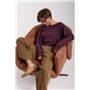 Вільна кофтинка у комлекті з майкою - синій цвет, ONE SIZE (є розміри) 00180  фото - Luxbikini