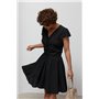 Коротка кльошна сукня з мереживом - бежевий цвет, ONE SIZE (є розміри) 66067  фото - Luxbikini